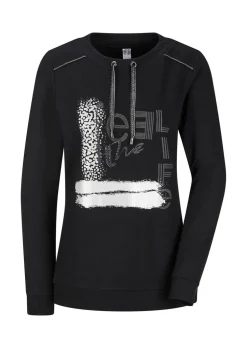 Sweat-shirt avec imprimé tendance