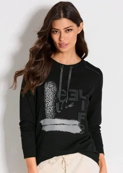 Sweat-shirt avec imprimé tendance