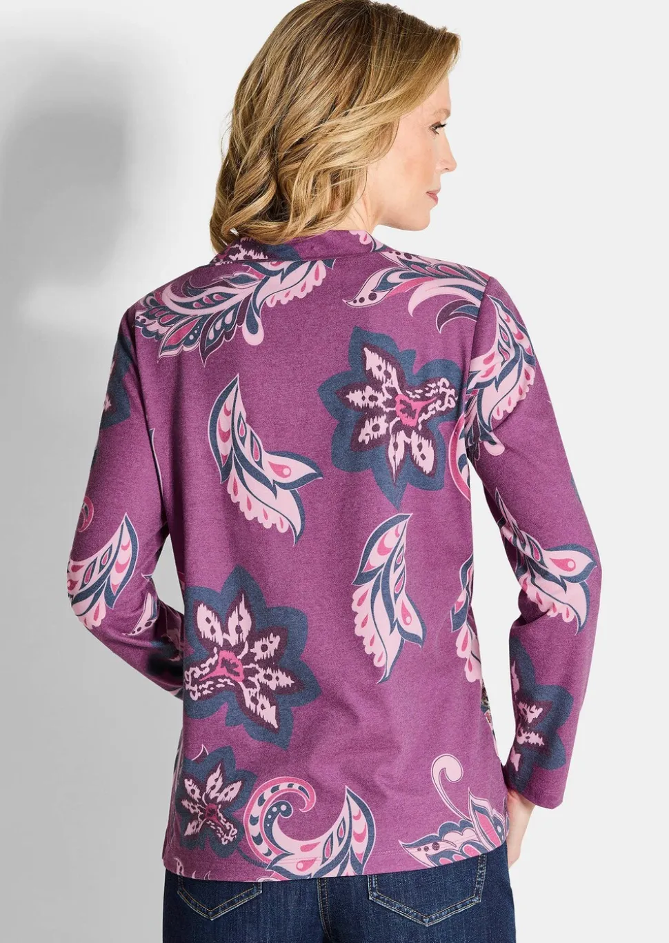 Sweat-shirt avec motif cachemire