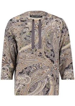 Sweat-shirt avec motif cachemire