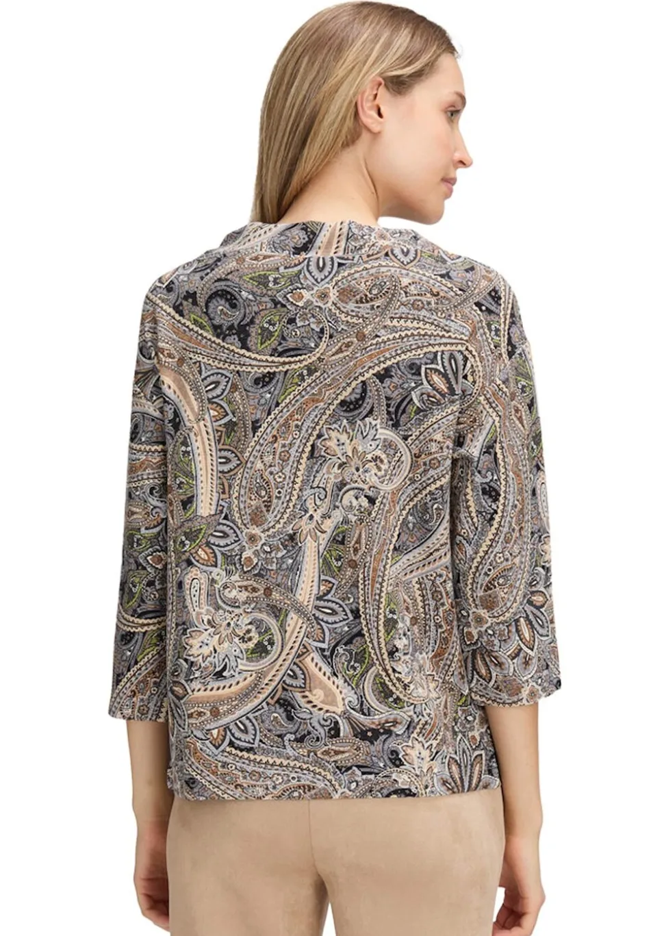 Sweat-shirt avec motif cachemire