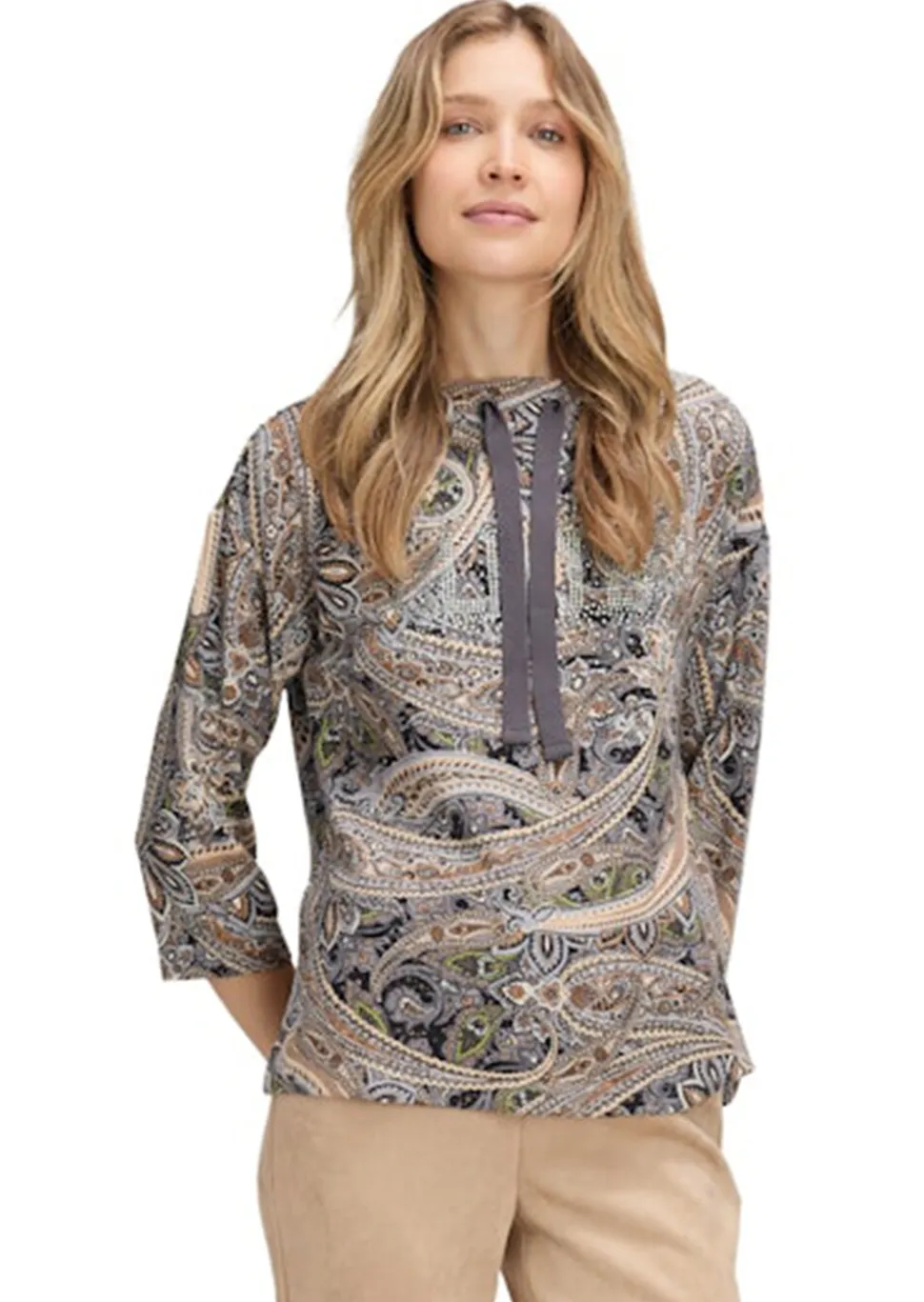 Sweat-shirt avec motif cachemire