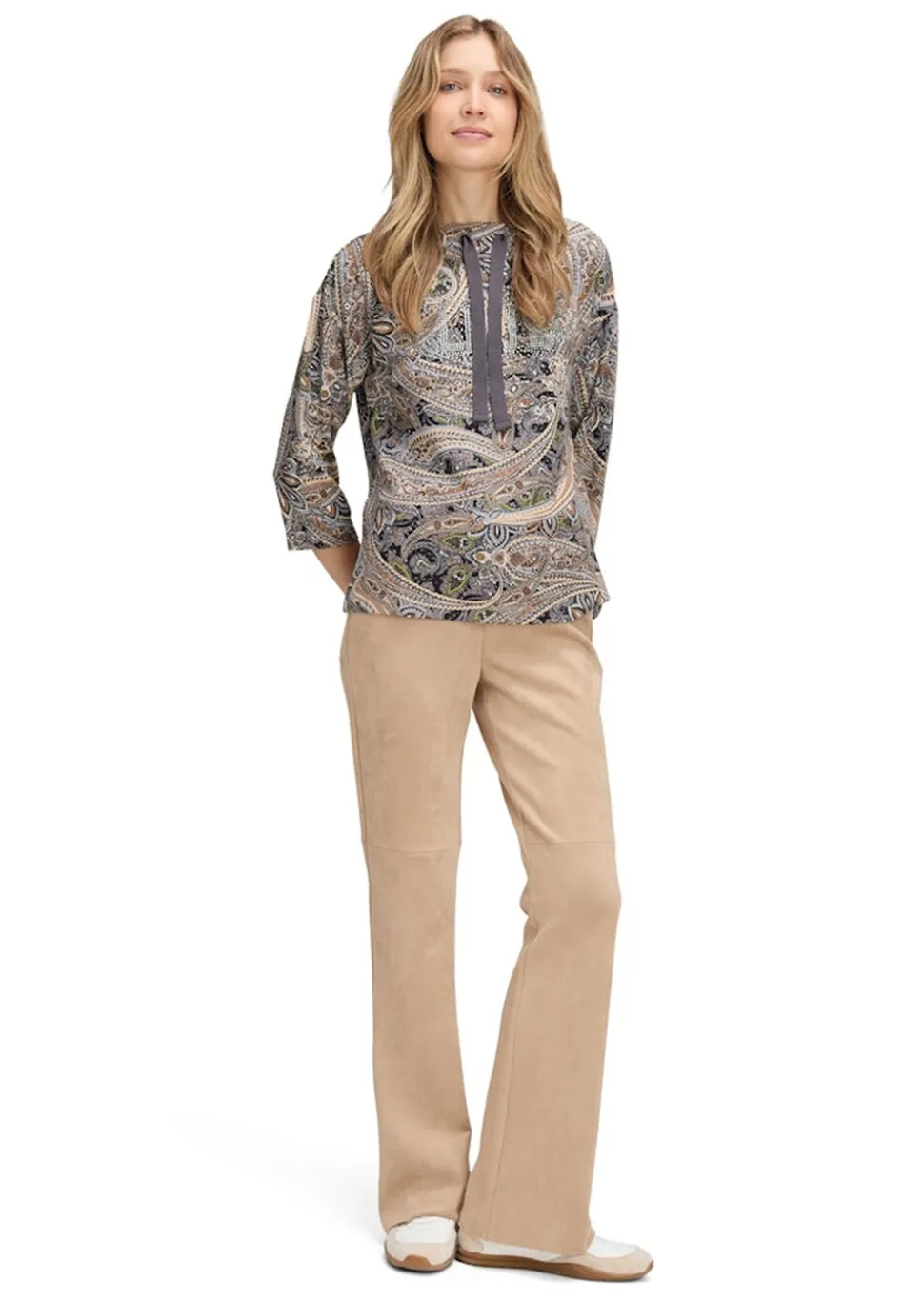 Sweat-shirt avec motif cachemire