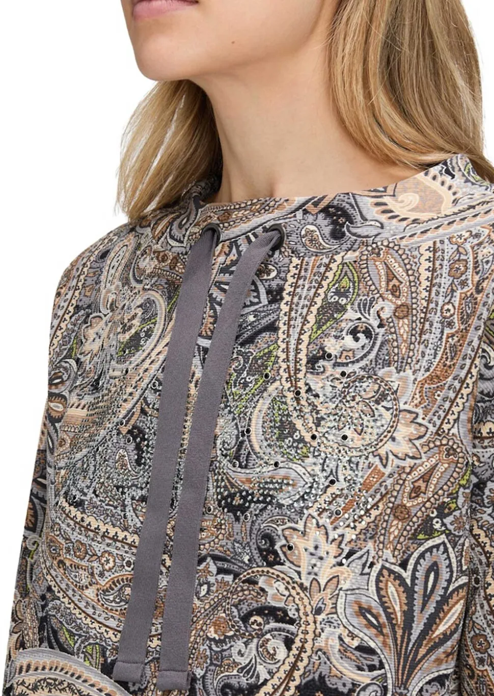Sweat-shirt avec motif cachemire