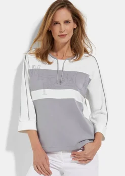 Sweat-shirt doux avec lien de serrage