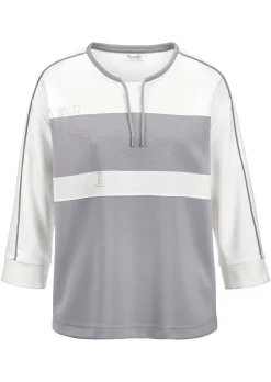 Sweat-shirt doux avec lien de serrage