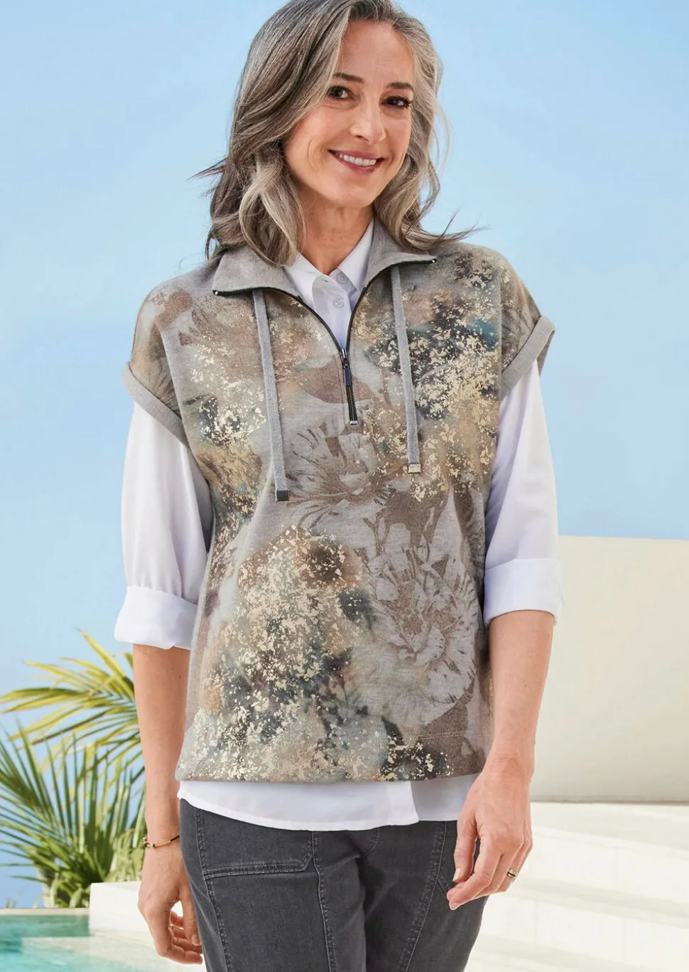 Sweat-shirt à manches courtes
