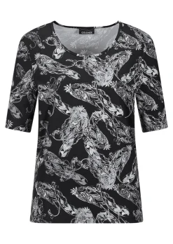 T-shirt agrémenté d’ornements floraux