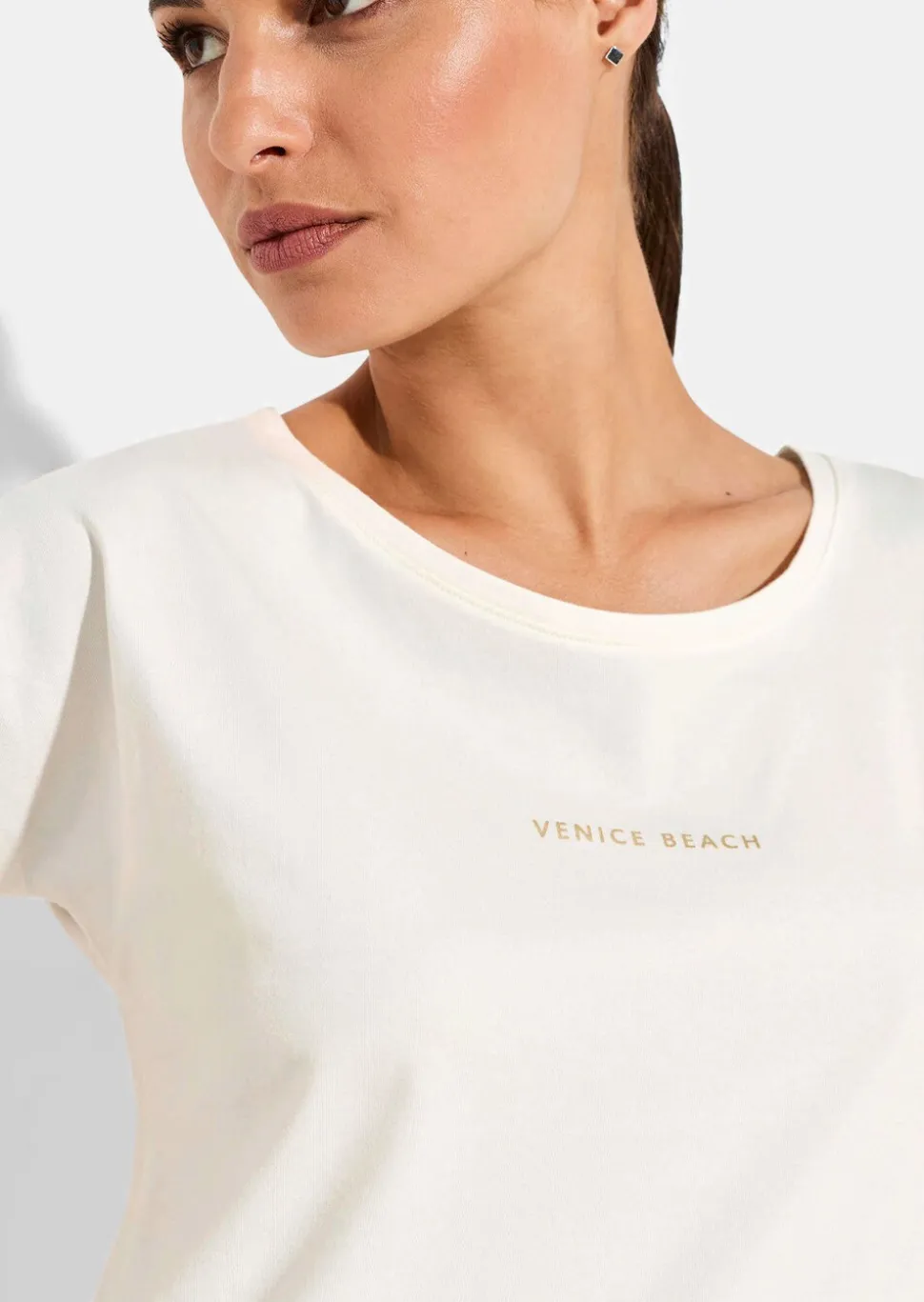 T-shirt avec base élastiquée