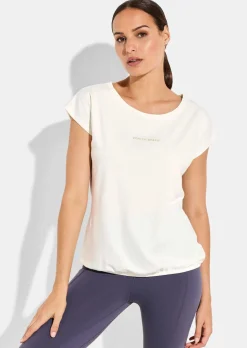 T-shirt avec base élastiquée
