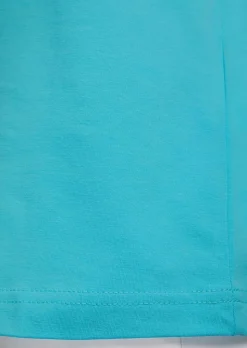 T-shirt avec charmante encolure et pierres décoratives