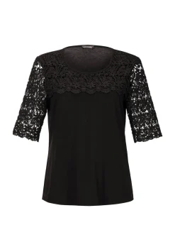 T-shirt avec dentelle du plus bel effet