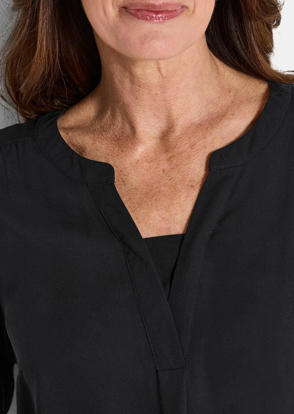 T-shirt avec empiècement en mousseline