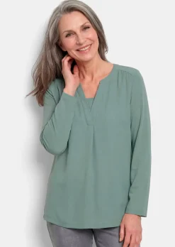 T-shirt avec empiècement en mousseline