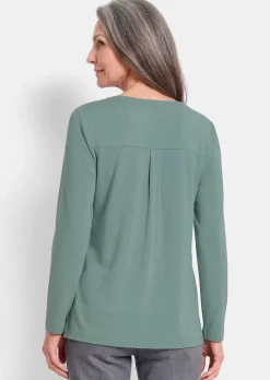 T-shirt avec empiècement en mousseline