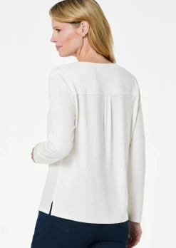 T-shirt avec empiècement en mousseline