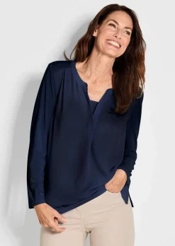 T-shirt avec empiècement en mousseline