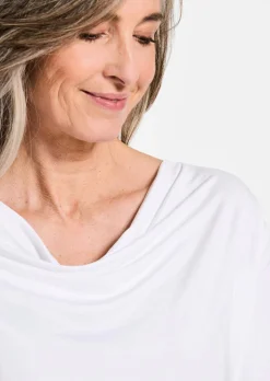 T-shirt avec encolure bénitier