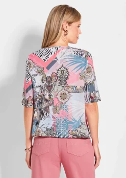 T-shirt avec encolure bénitier