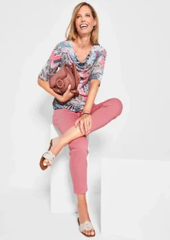T-shirt avec encolure bénitier