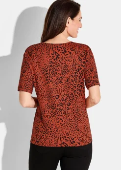 T-shirt avec imprimé animalier