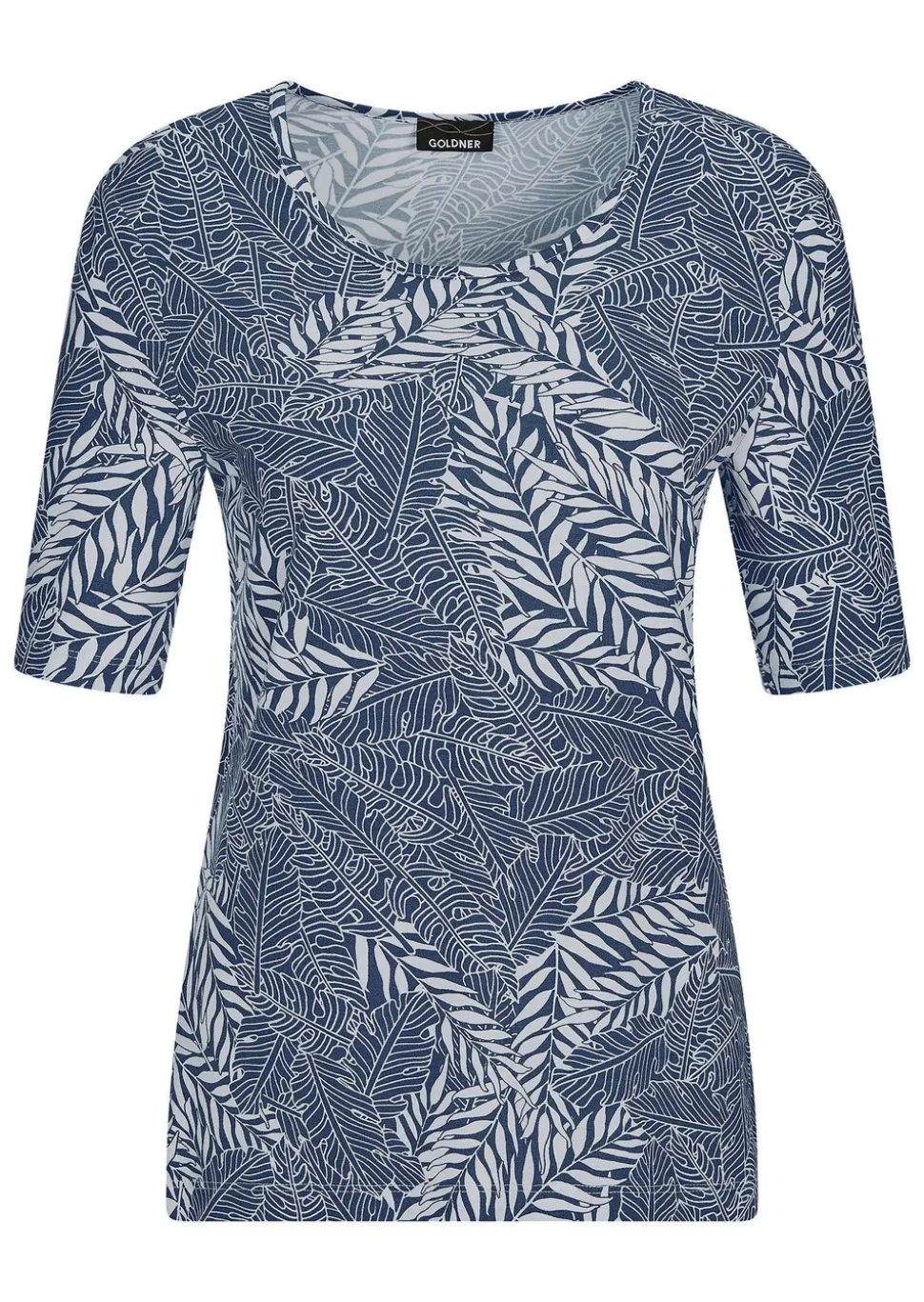 T-shirt avec imprimé de feuilles