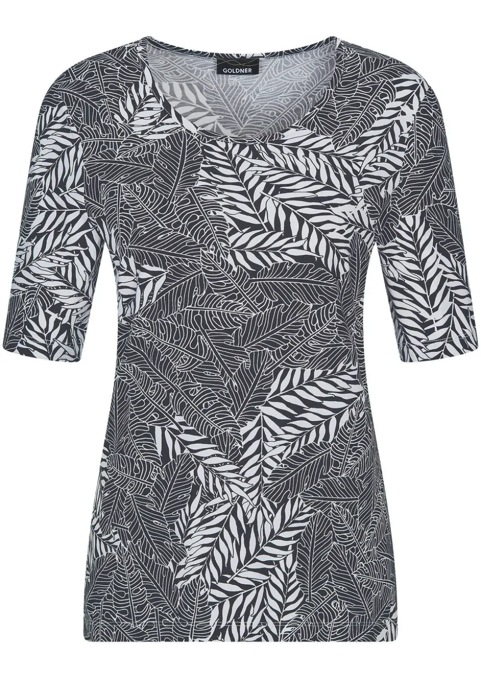T-shirt avec imprimé de feuilles