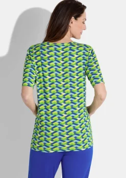 T-shirt avec imprimé géométrique