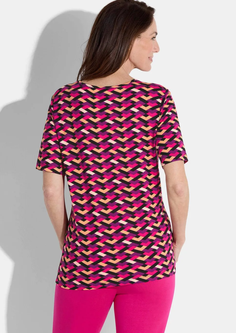 T-shirt avec imprimé géométrique