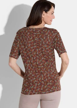 T-shirt avec imprimé mille-fleurs