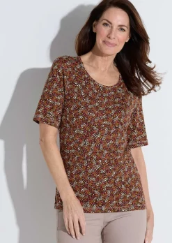 T-shirt avec imprimé mille-fleurs