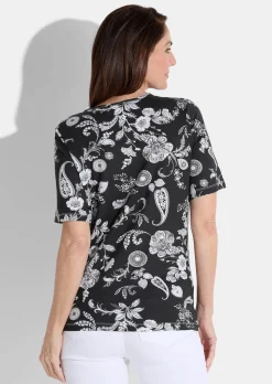 T-shirt avec motif floral