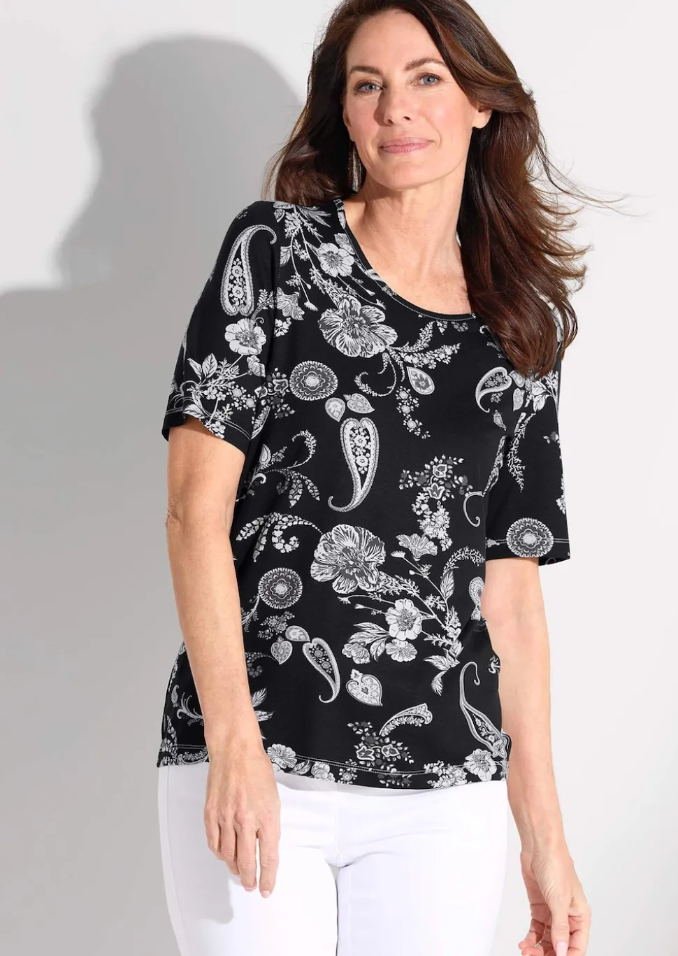 T-shirt avec motif floral