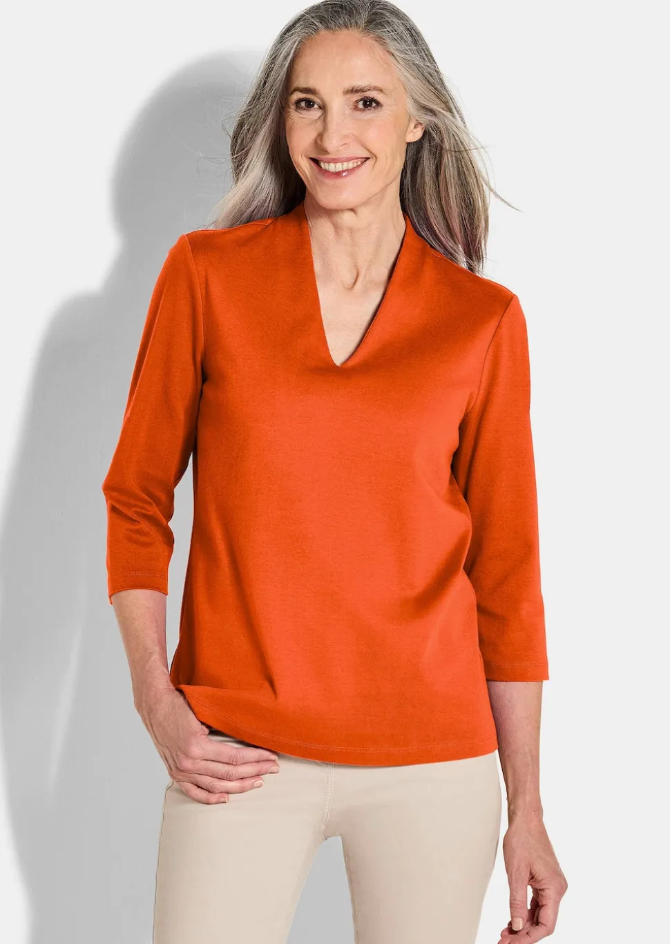 T-shirt basique en jersey interlock