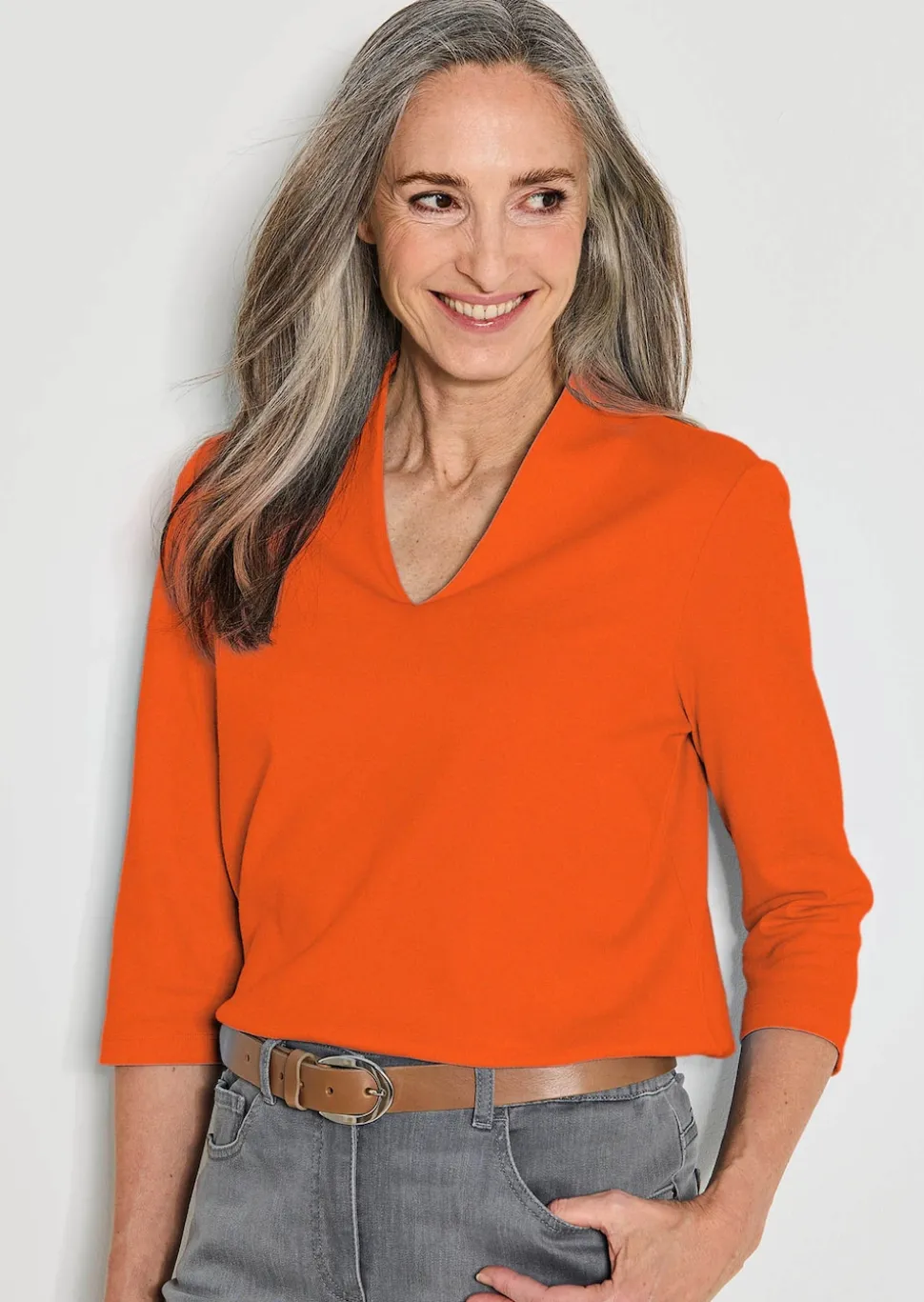 T-shirt basique en jersey interlock