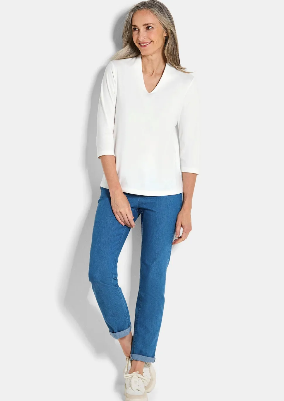 T-shirt basique en jersey interlock