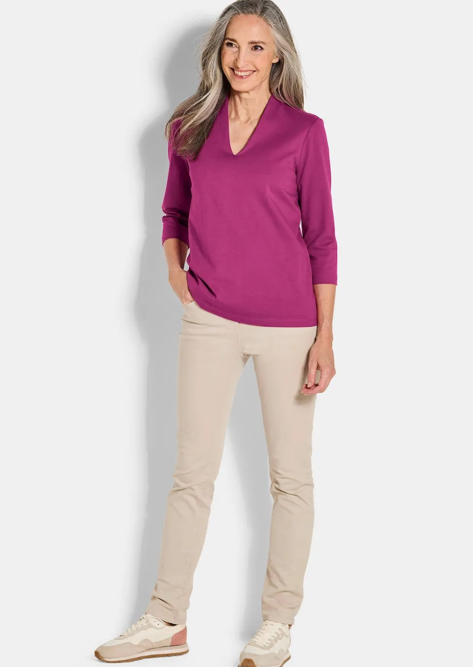 T-shirt basique en jersey interlock