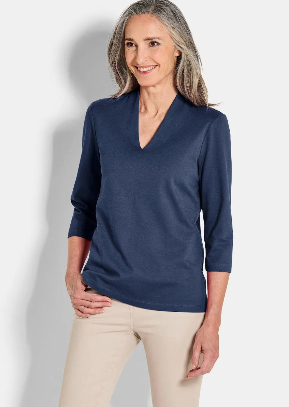 T-shirt basique en jersey interlock