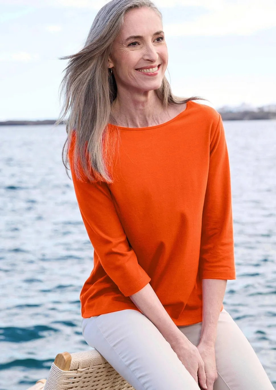 T-shirt basique en jersey interlock