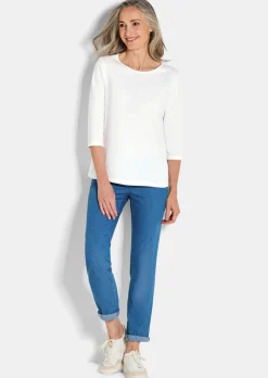 T-shirt basique en jersey interlock