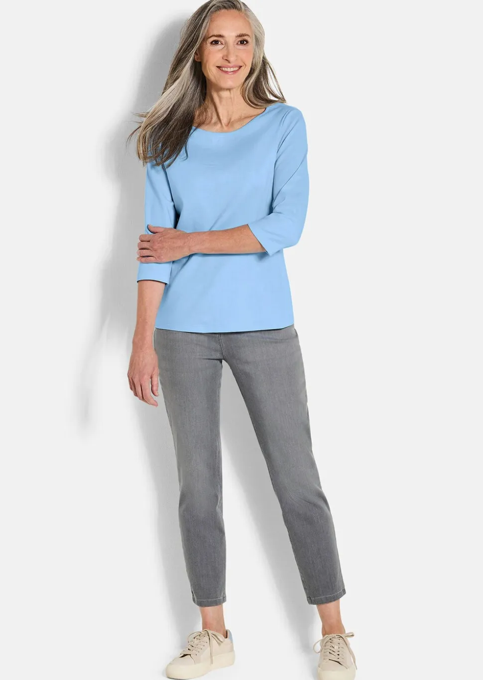 T-shirt basique en jersey interlock