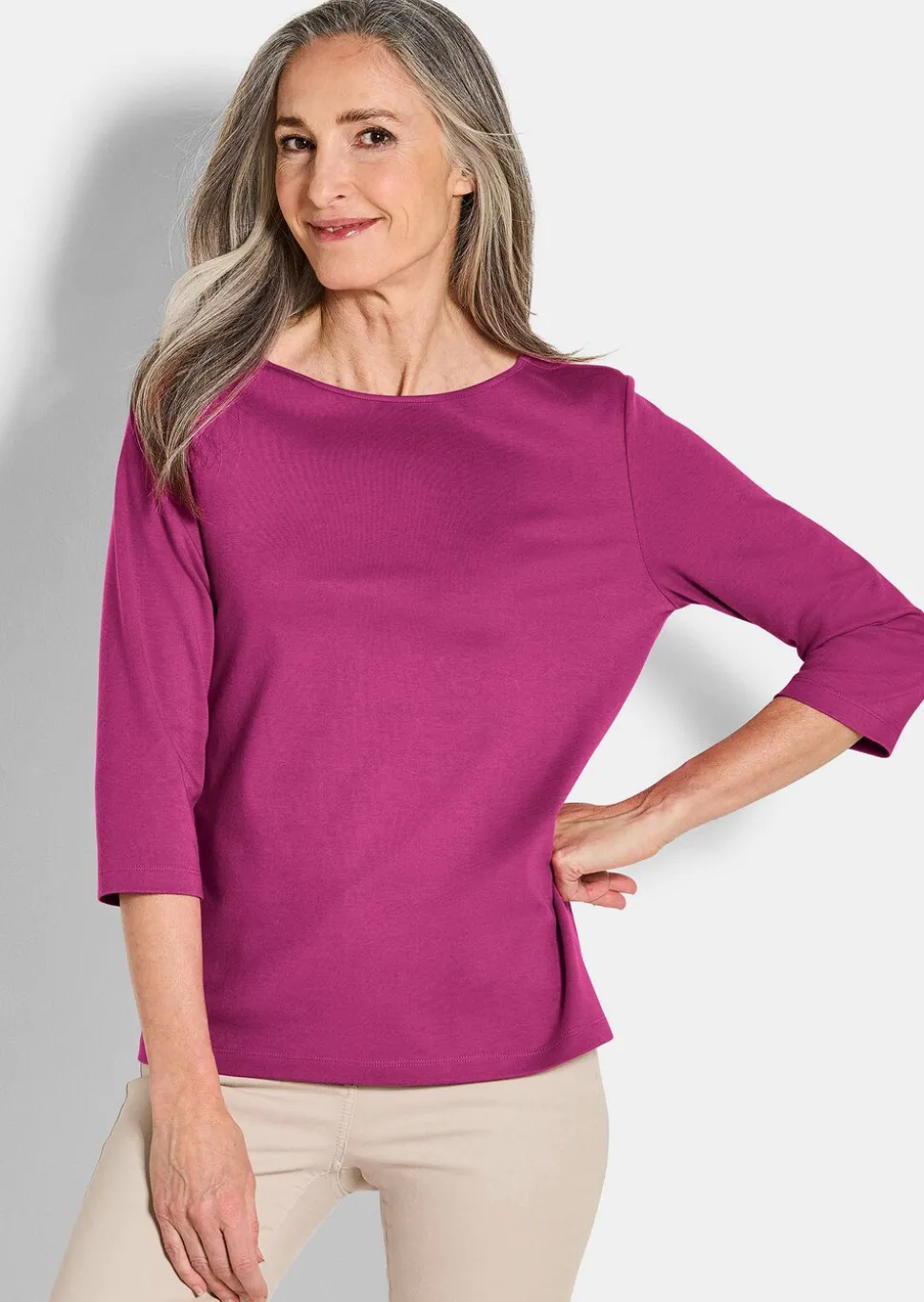 T-shirt basique en jersey interlock