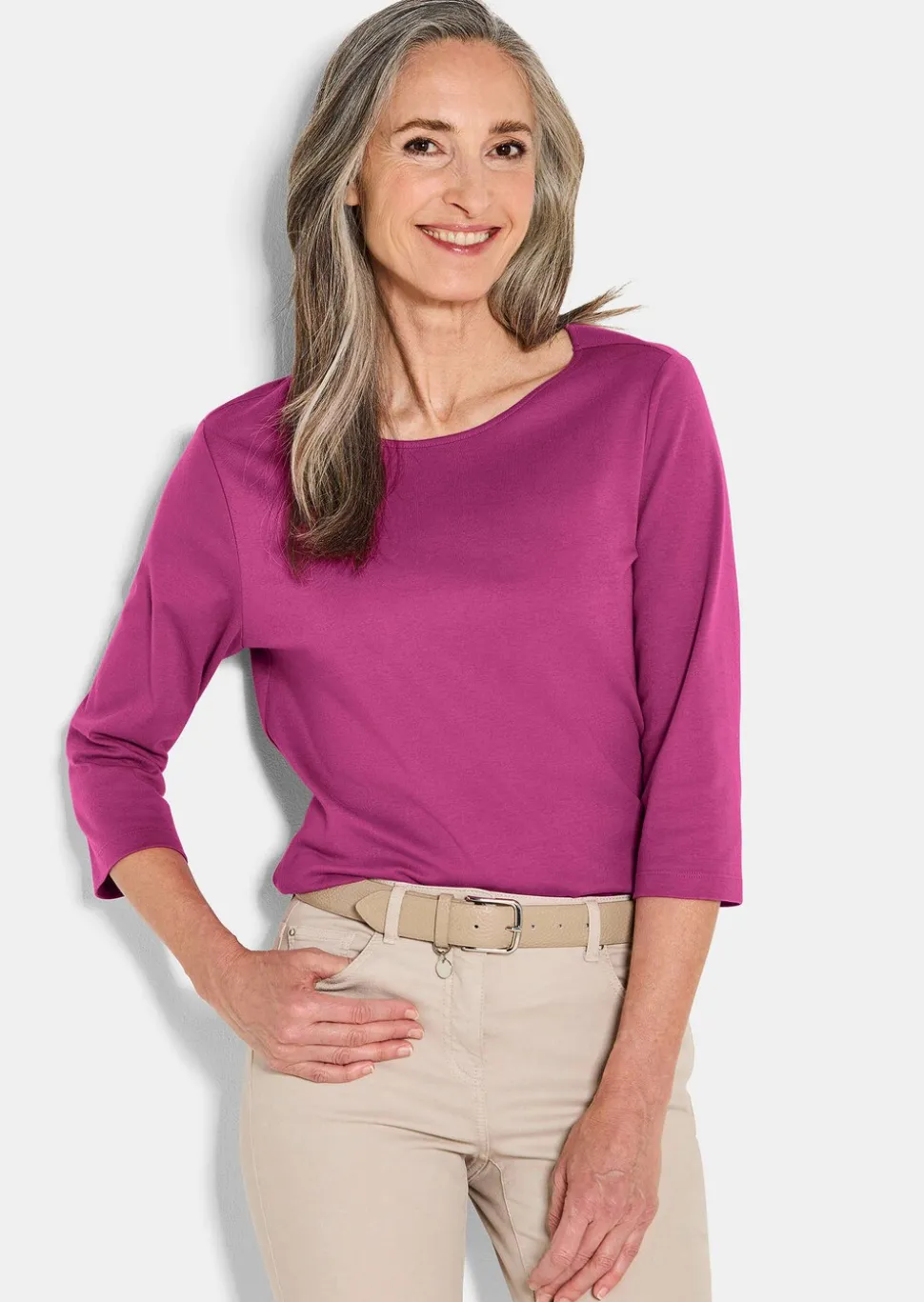 T-shirt basique en jersey interlock