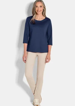 T-shirt basique en jersey interlock
