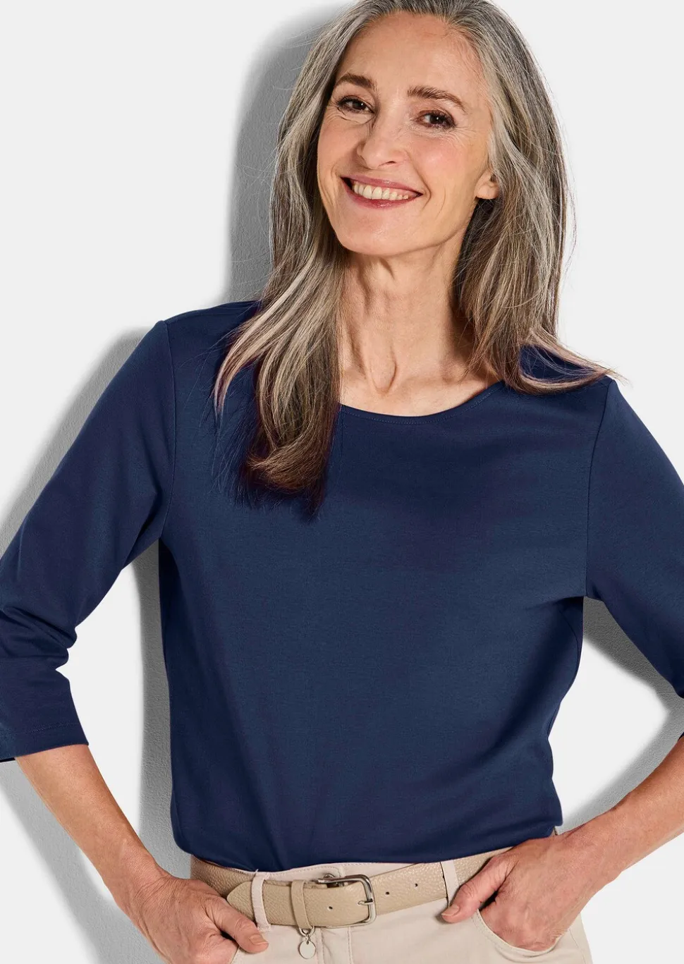 T-shirt basique en jersey interlock