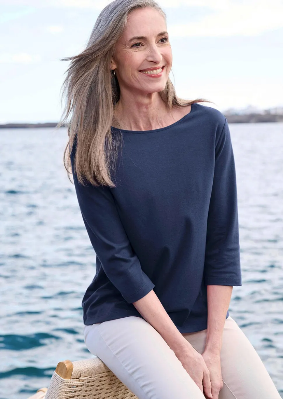T-shirt basique en jersey interlock