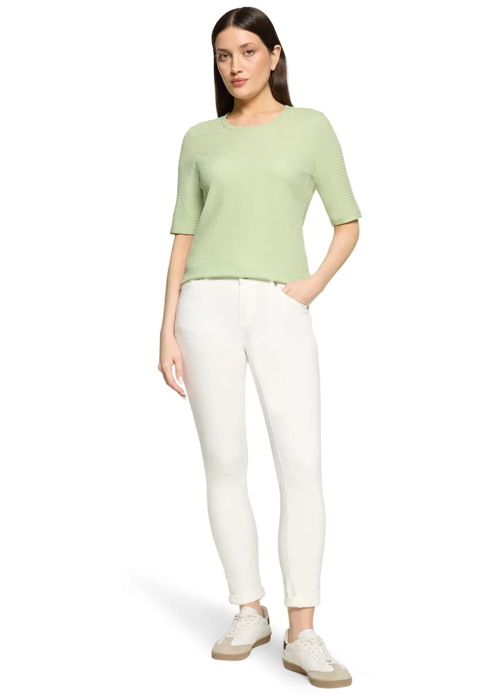 T-shirt basique extensible et structuré