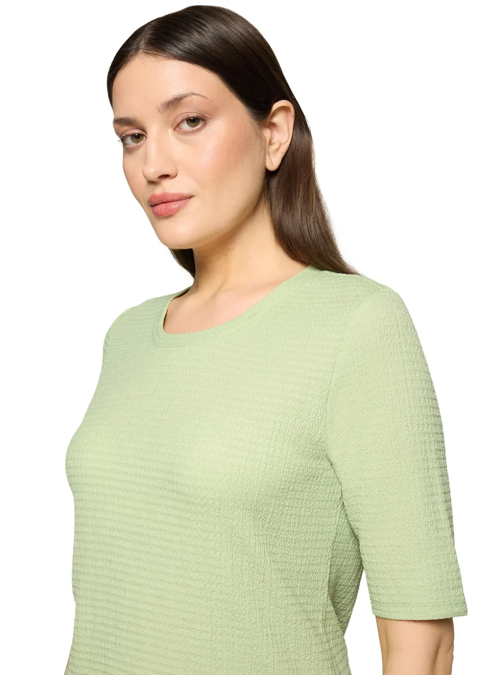 T-shirt basique extensible et structuré