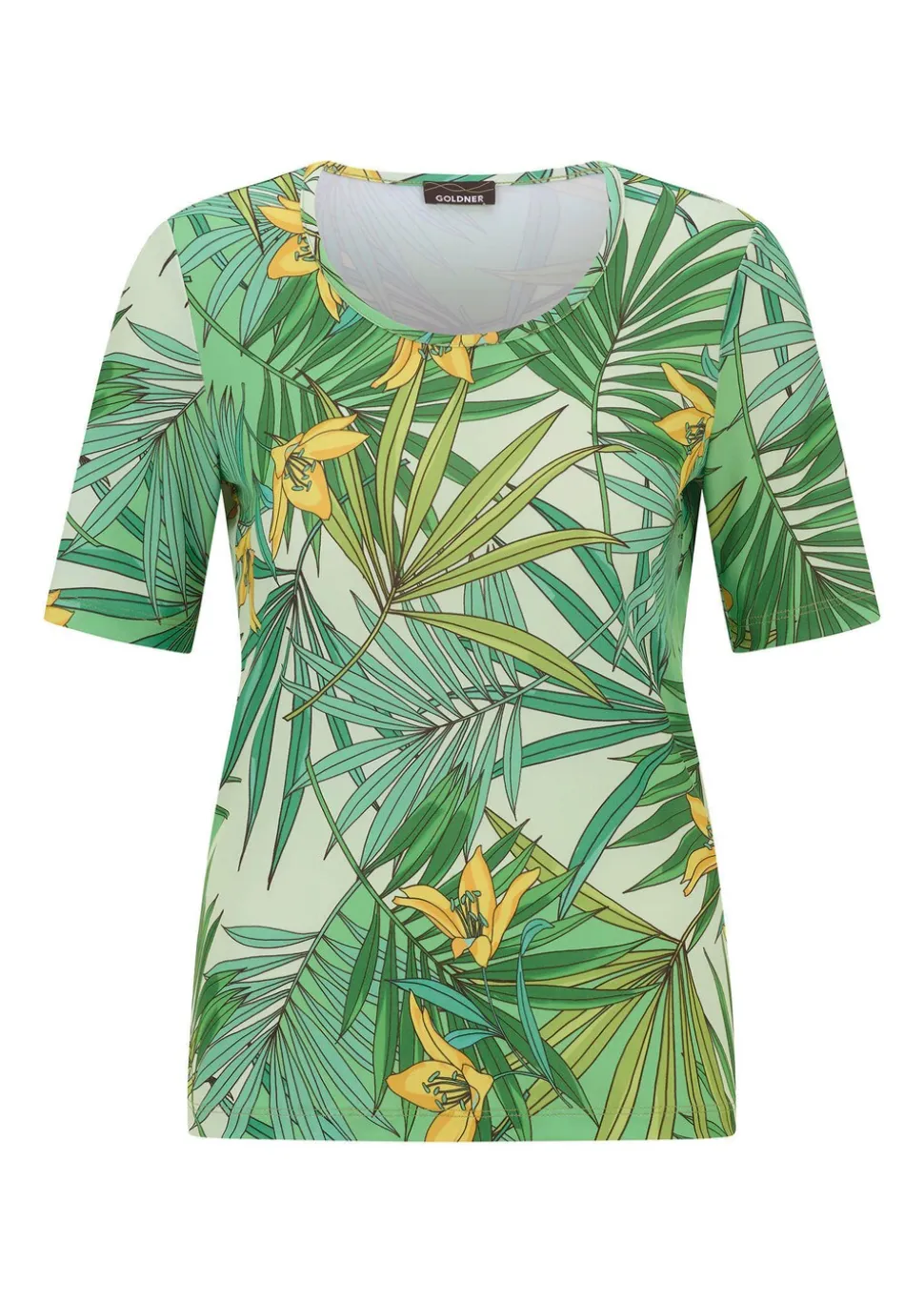T-shirt bien-être avec motif tropical