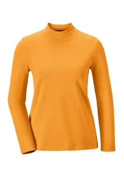 T-shirt à col droit à manches longues